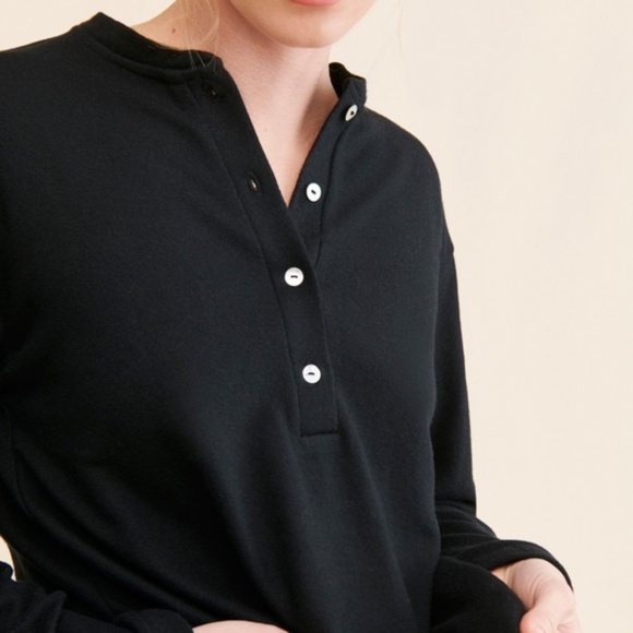 DONNI Sweater Henley Pullover – Size Small - Picture 2 of 7